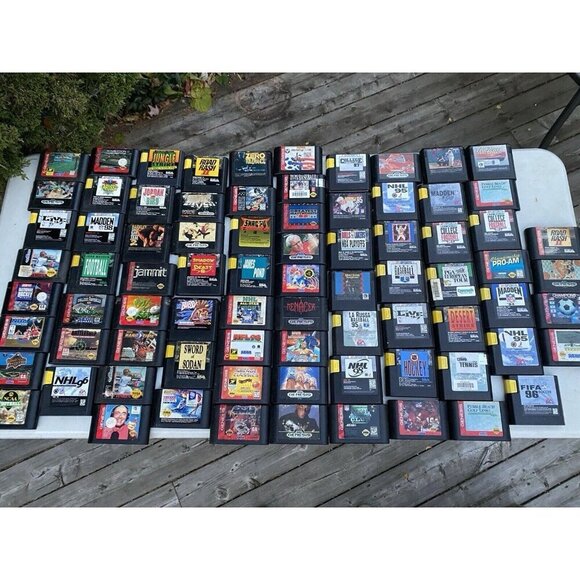 Lot of 75+ Vintage Sega Genesis Video Games Bundle - Batman Forever, The Ooze - Picture 2 of 11